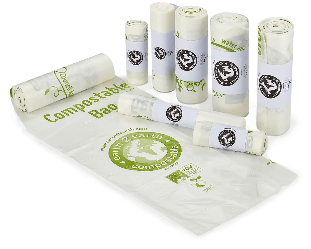 Earth2Earth 240L Compostable Bin Liners image 1