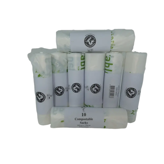 Compostable Sacks 600 mm x 700 mm - Clear image 0