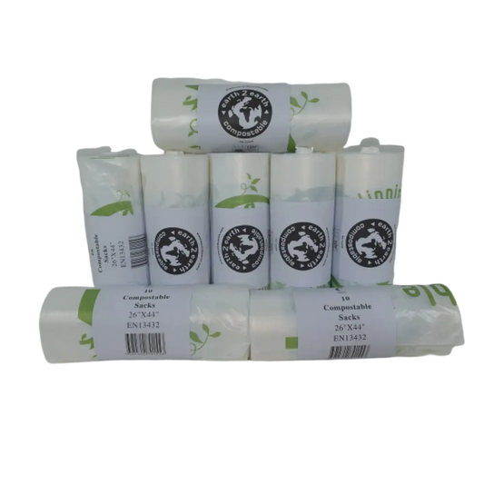 Compostable Sacks 26" x 44" - Clear image 0